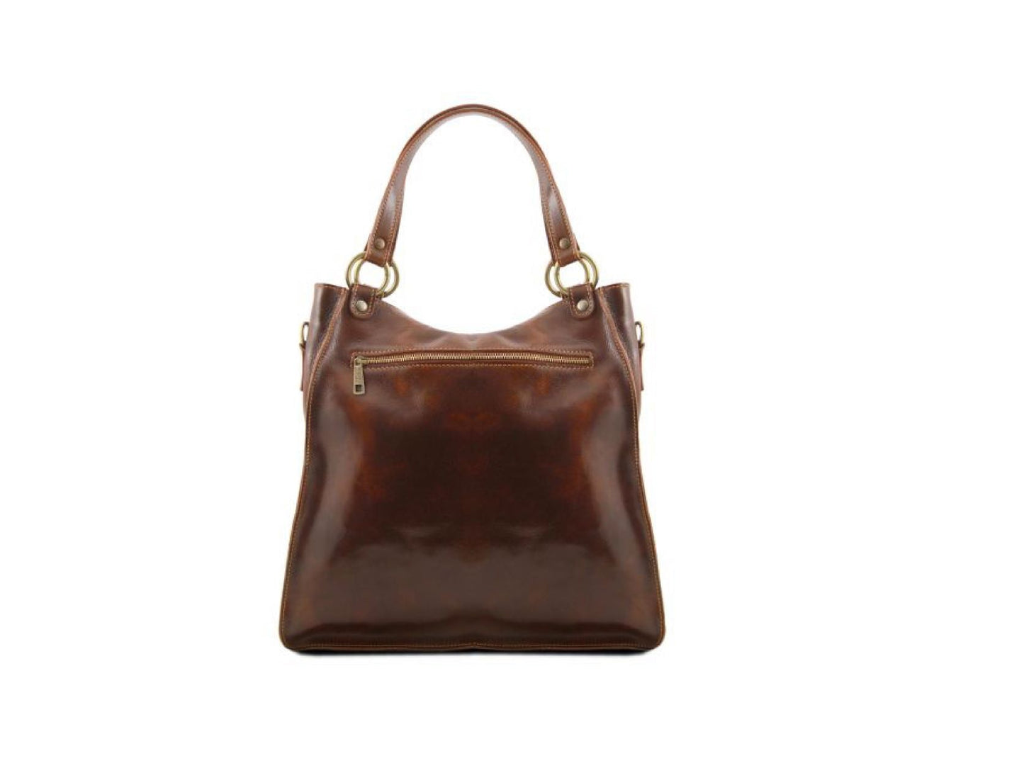 Melissa - Schultertasche Leder Schwarz