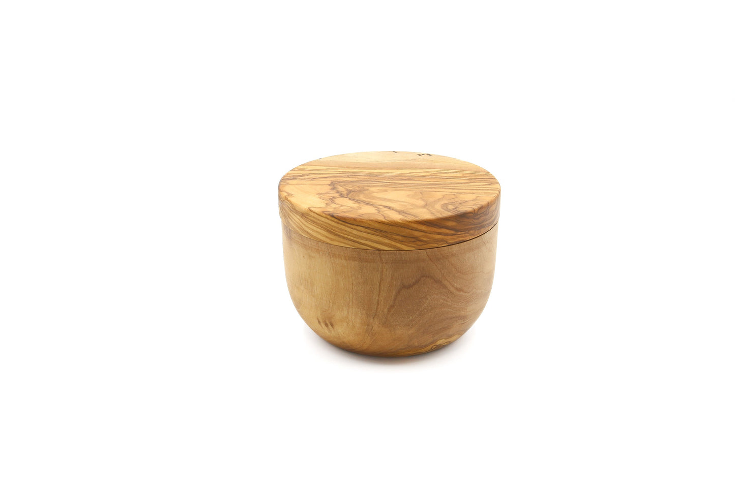 Olive wood salt and pepper keeper