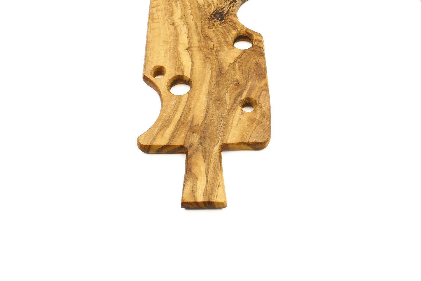 Unusual olive wood cheese board in cheese design