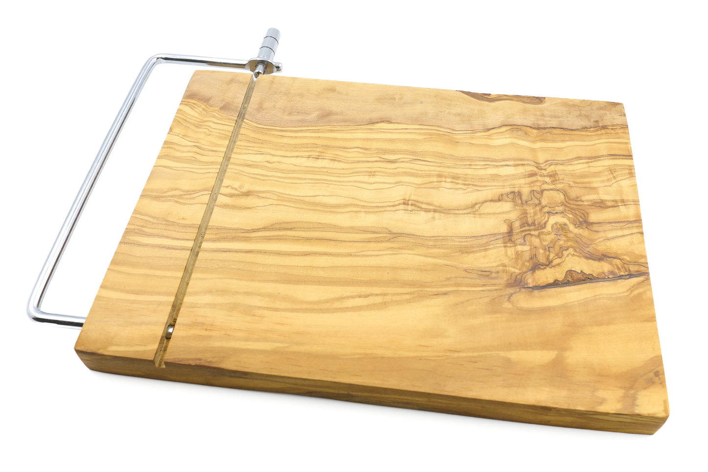 Premium olive wood cheese slicer with board, cheese shaver