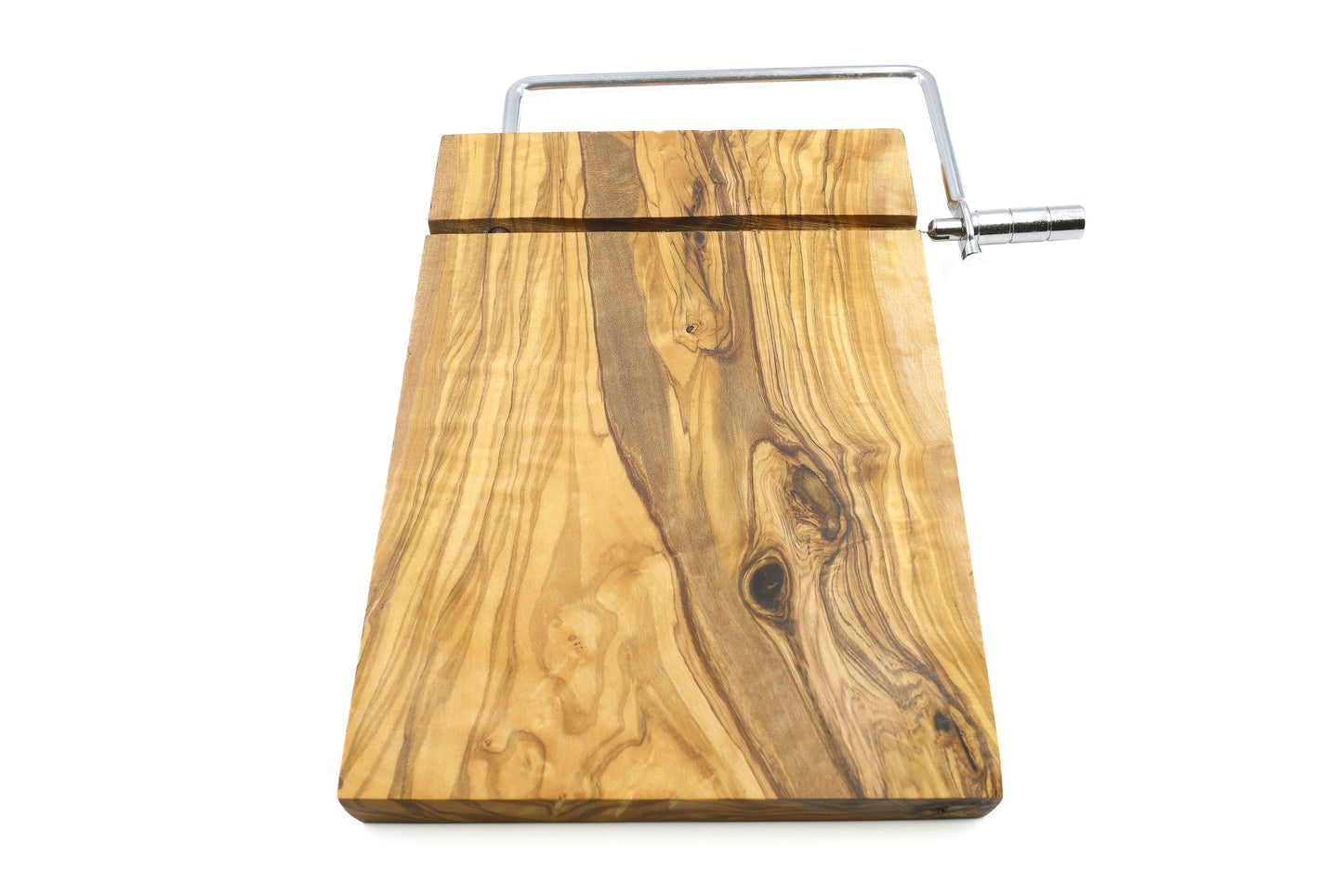 Premium olive wood cheese slicer with board, cheese shaver