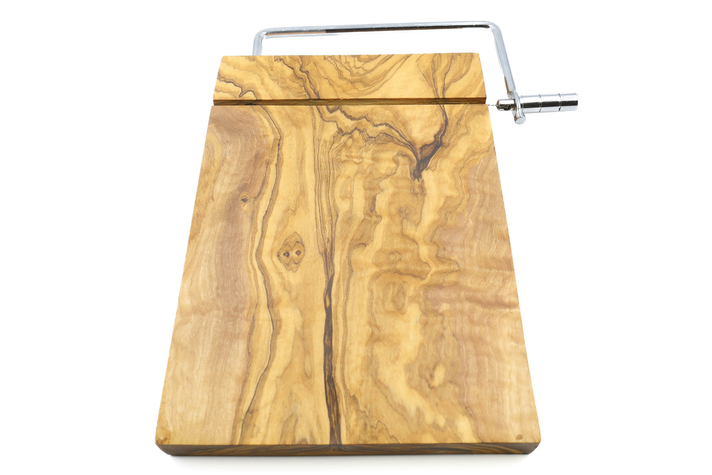 Premium olive wood cheese slicer with board, cheese shaver