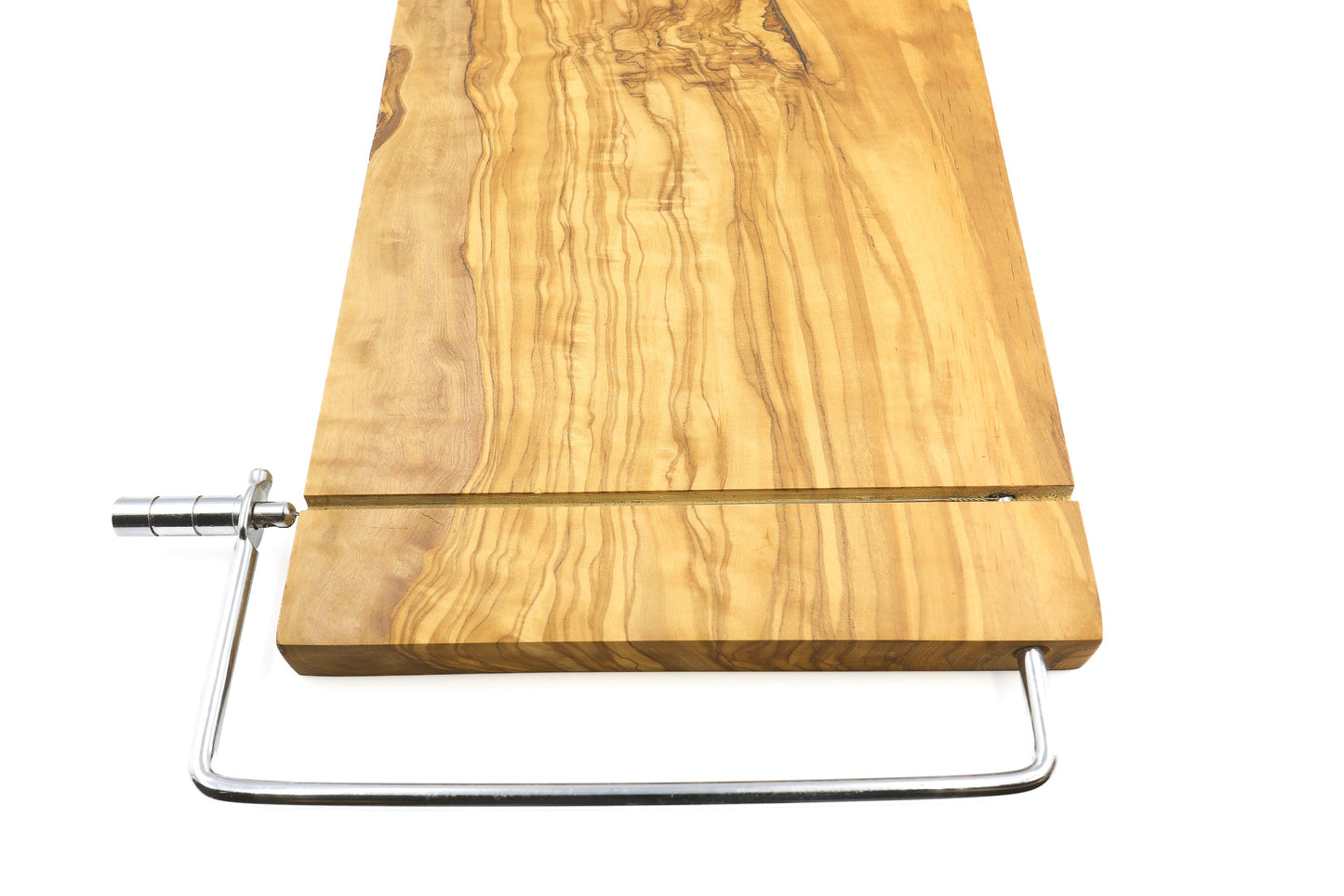 Premium olive wood cheese slicer with board, cheese shaver