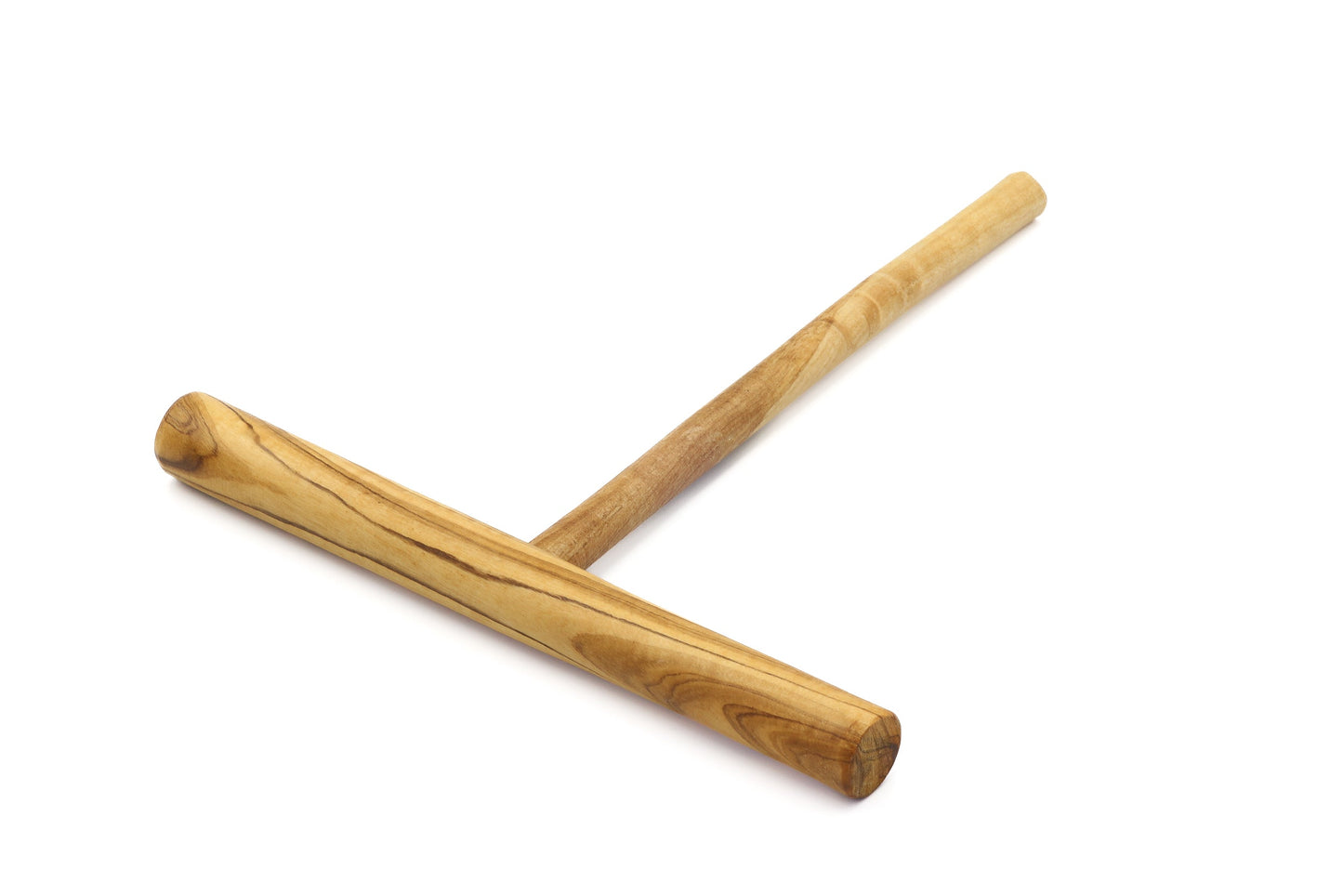 Olive wood t-shaped rounded crêpe/pancake spreader, batter spreader