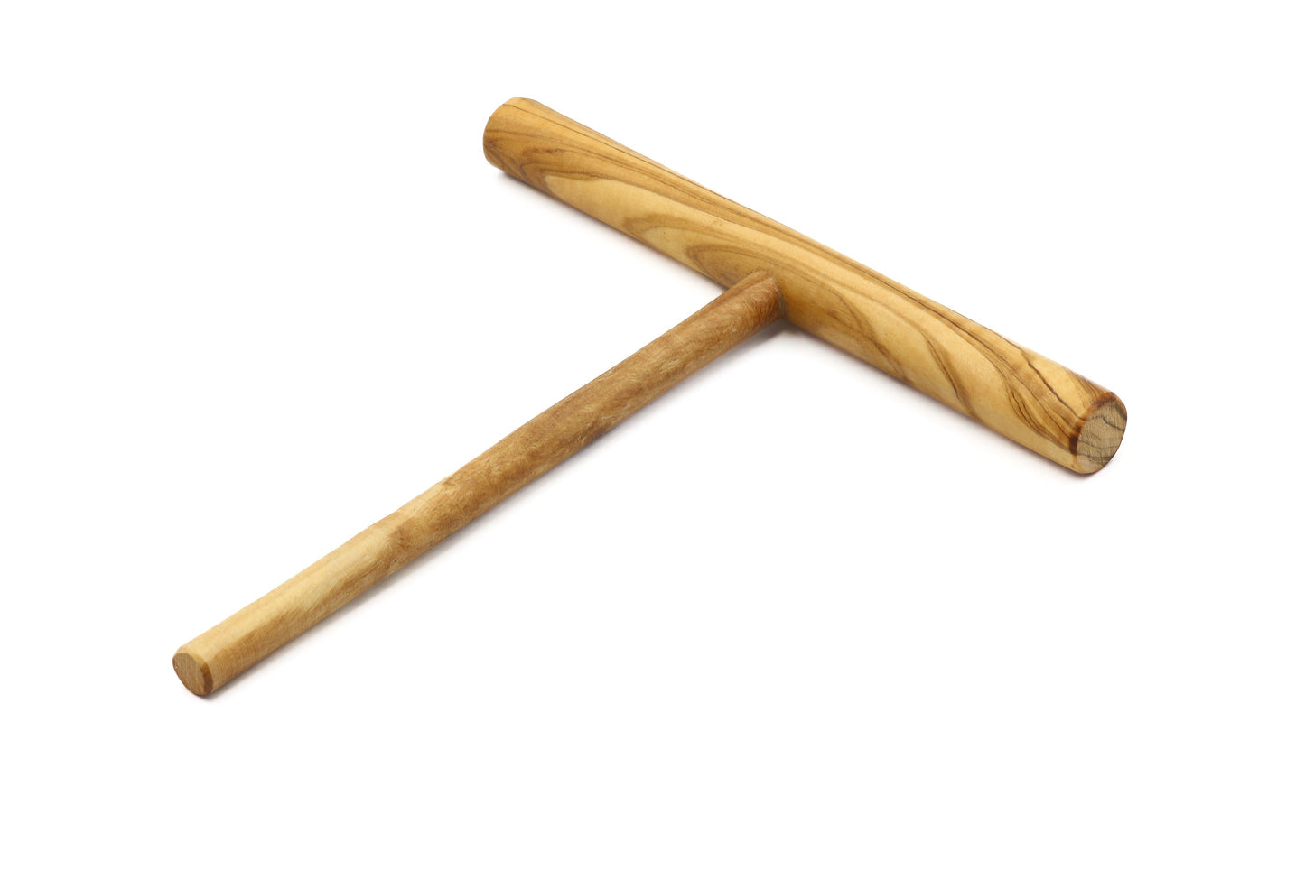 Olive wood t-shaped rounded crêpe/pancake spreader, batter spreader