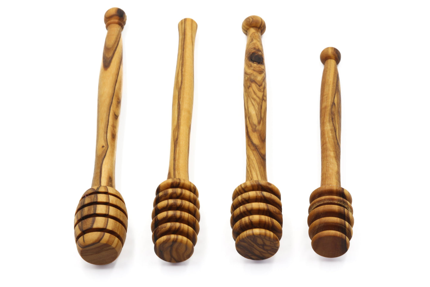 Olive wood honey dippers, honey wand, wooden stick for honey