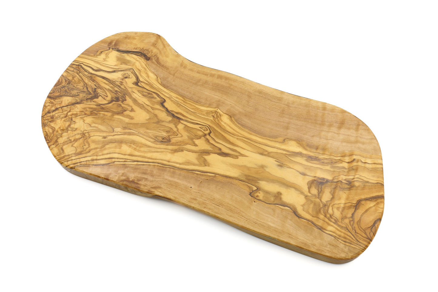 Irregular olive wood cutting board, organic and rustic shape