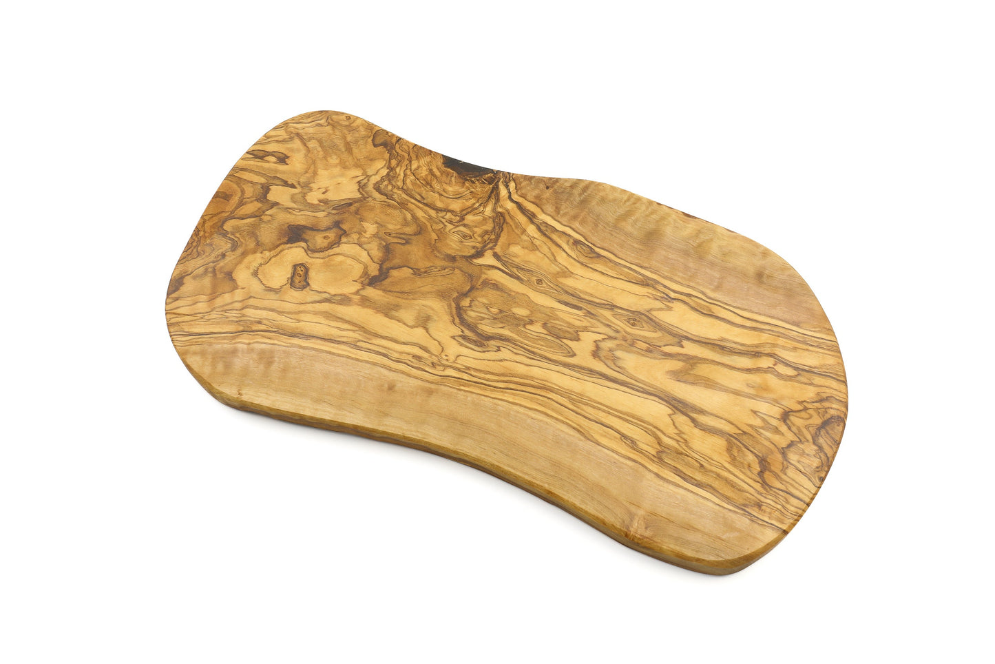 Irregular olive wood cutting board, organic and rustic shape