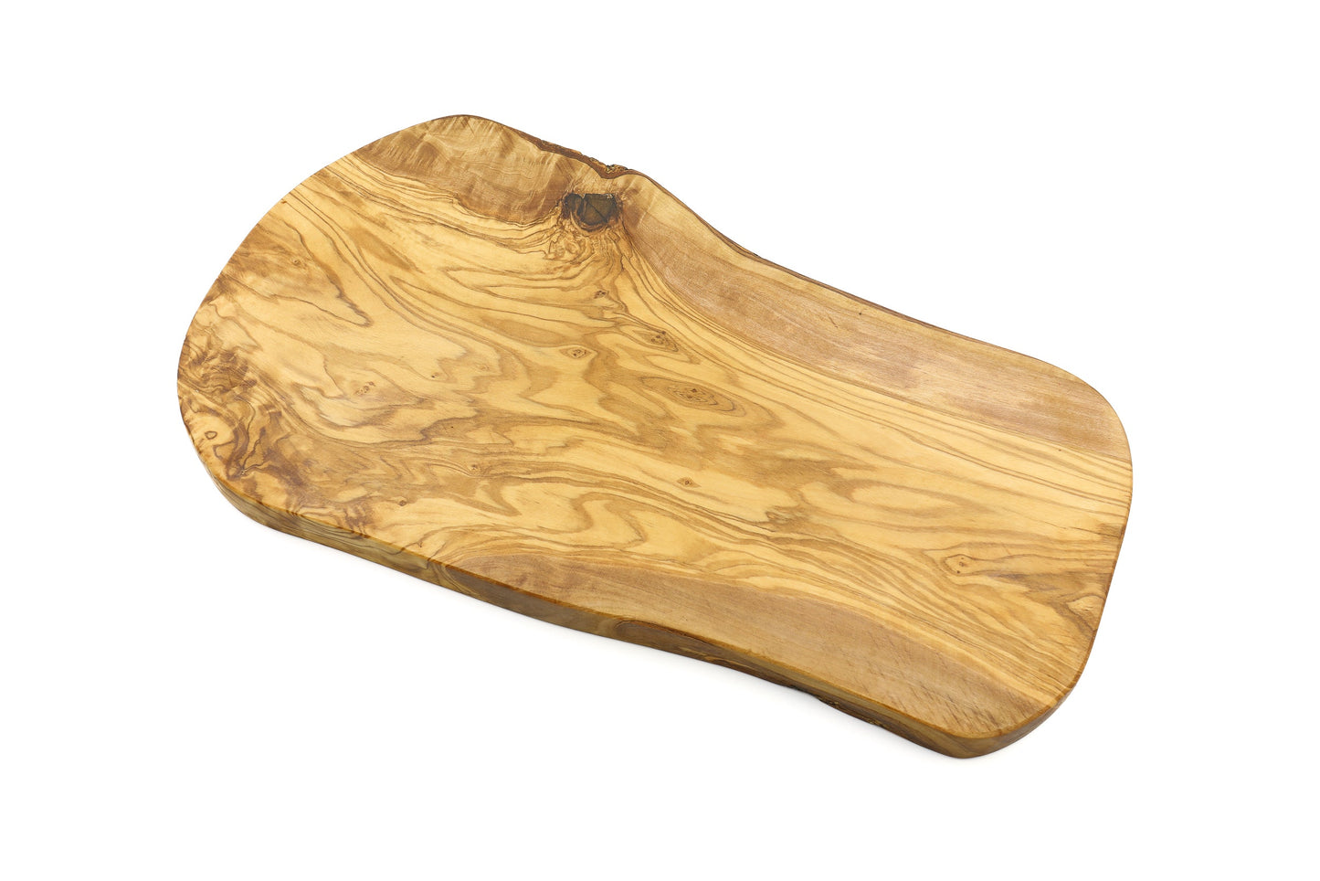 Irregular olive wood cutting board, organic and rustic shape