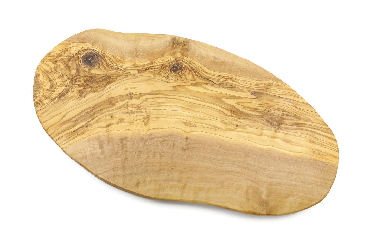 Irregular olive wood cutting board, organic and rustic shape