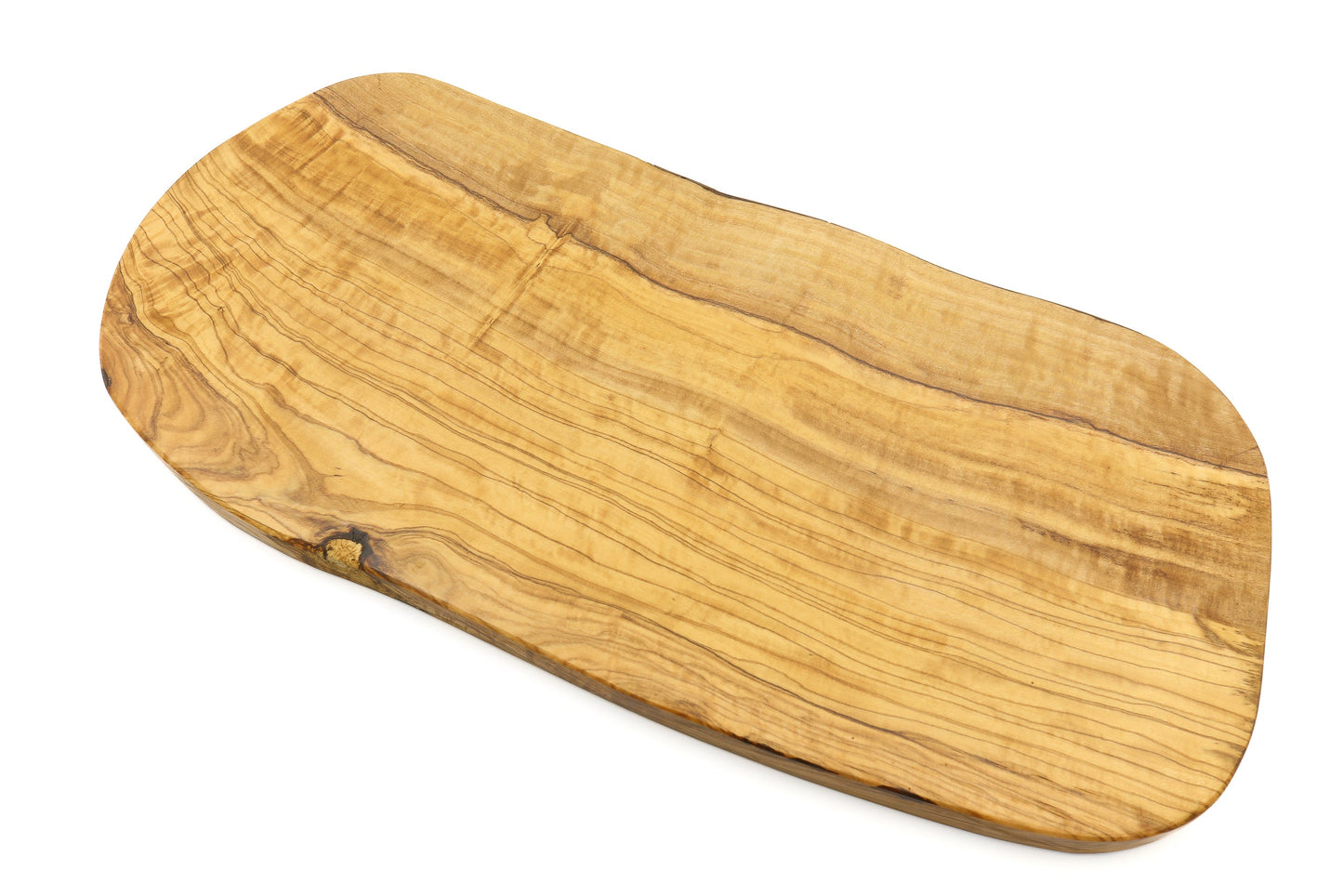 Irregular olive wood cutting board, organic and rustic shape