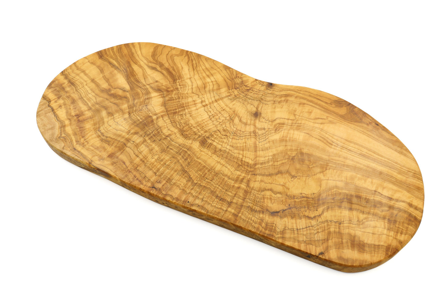 Irregular olive wood cutting board, organic and rustic shape