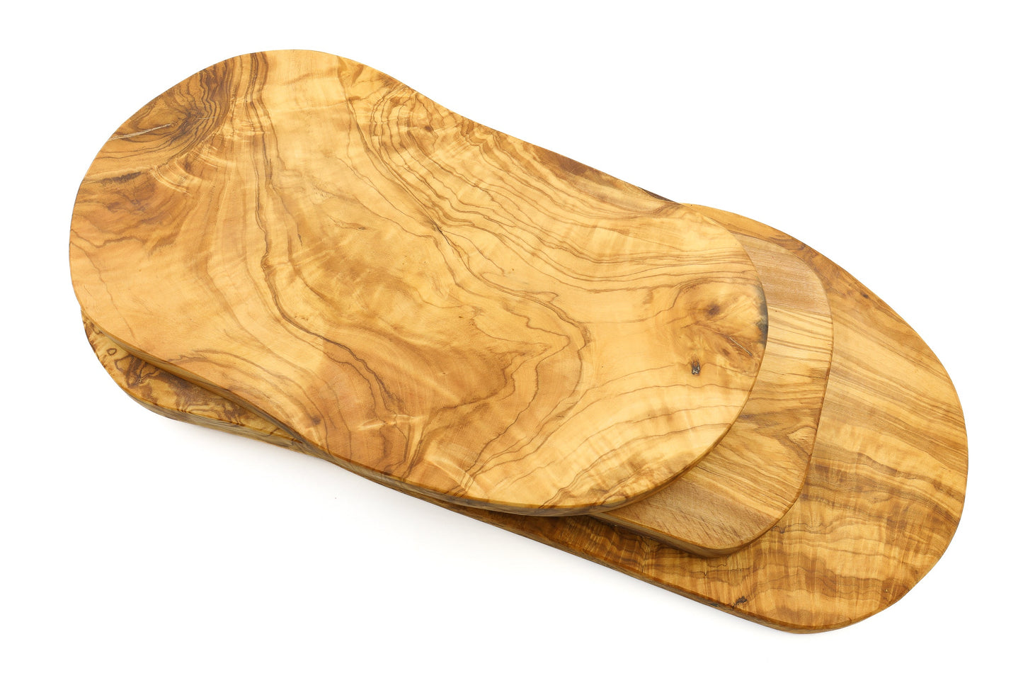 Irregular olive wood cutting board, organic and rustic shape