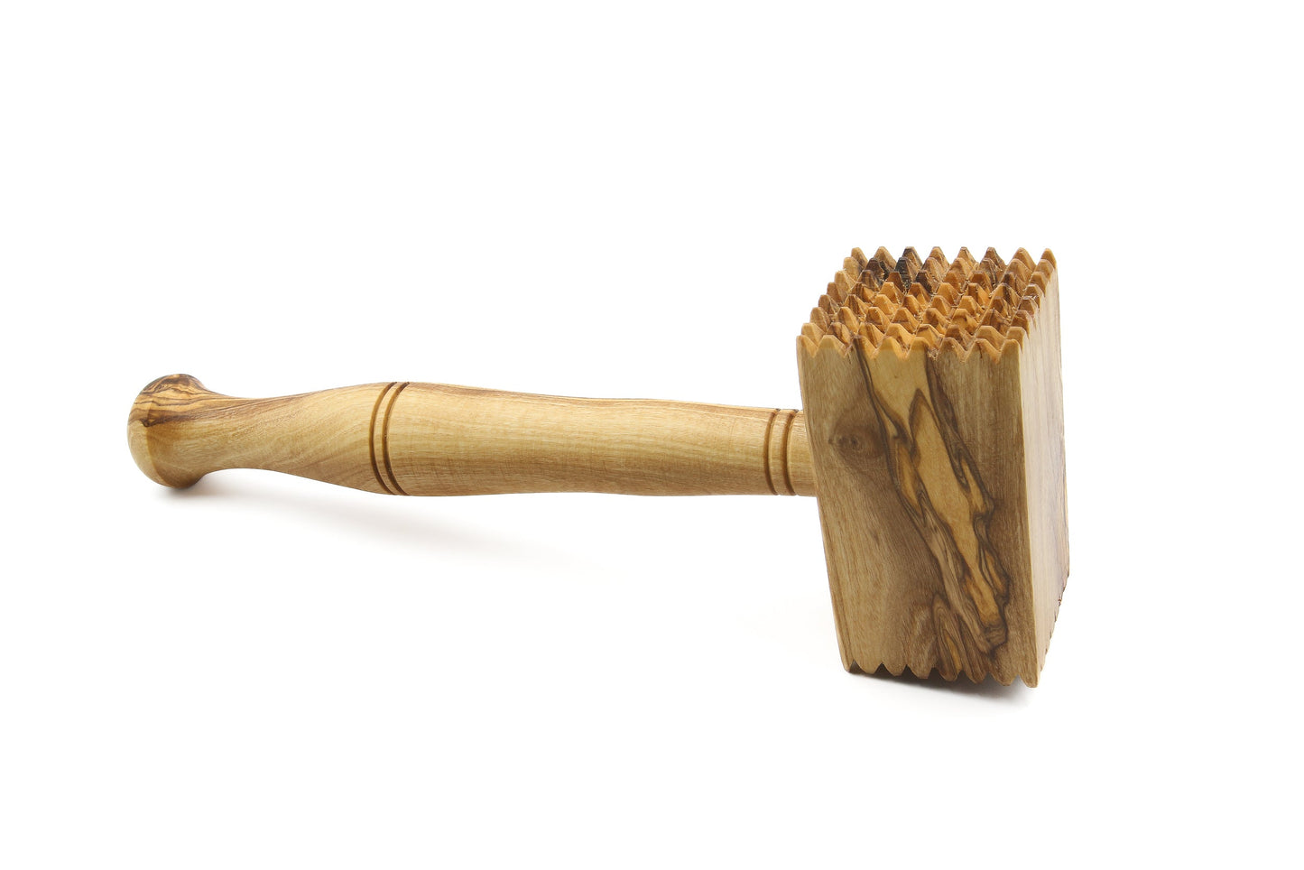 Olive wood meat tenderizer, steak hammer