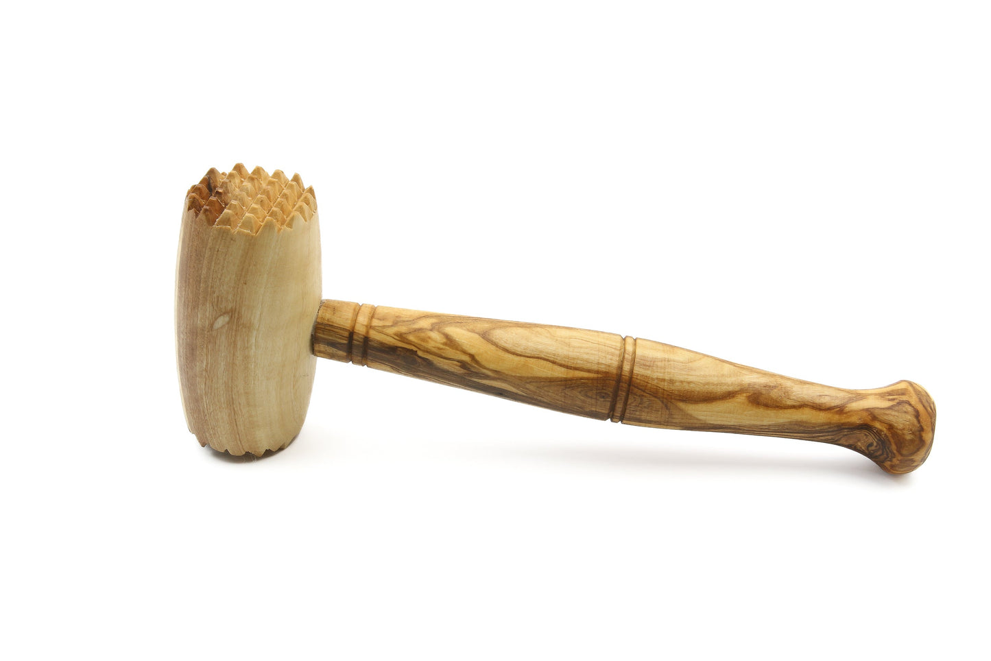 Olive wood meat tenderizer, steak hammer