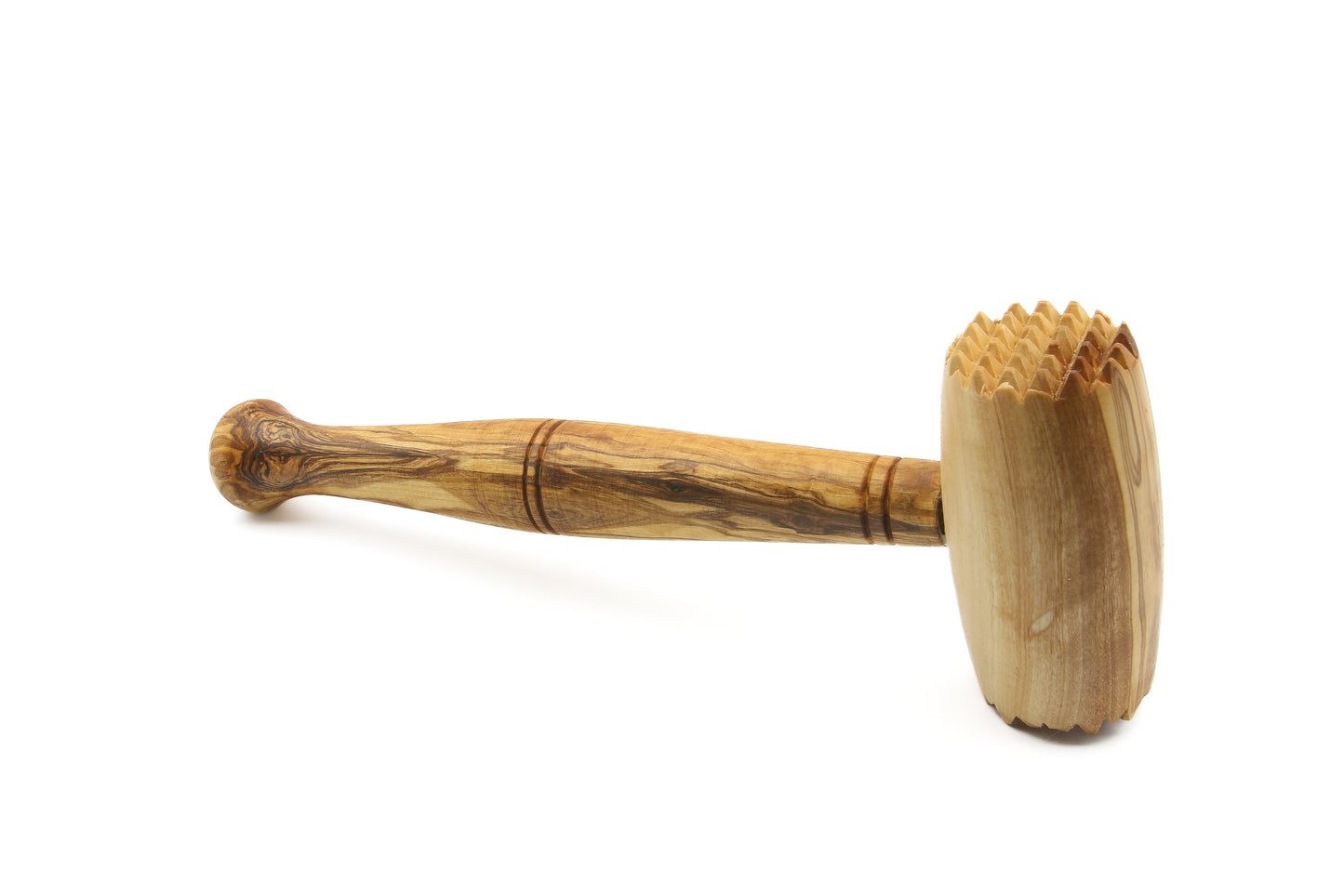 Olive wood meat tenderizer, steak hammer