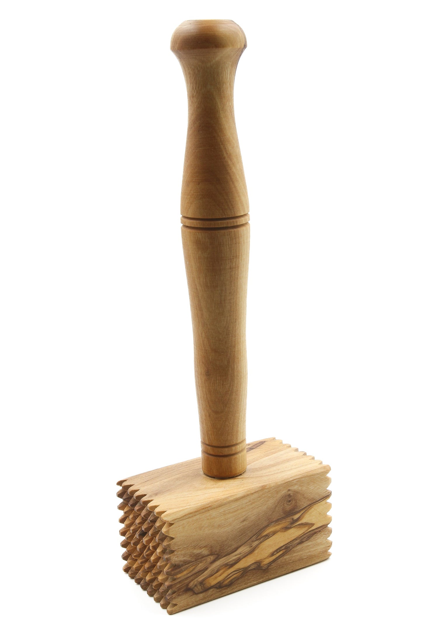 Olive wood meat tenderizer, steak hammer
