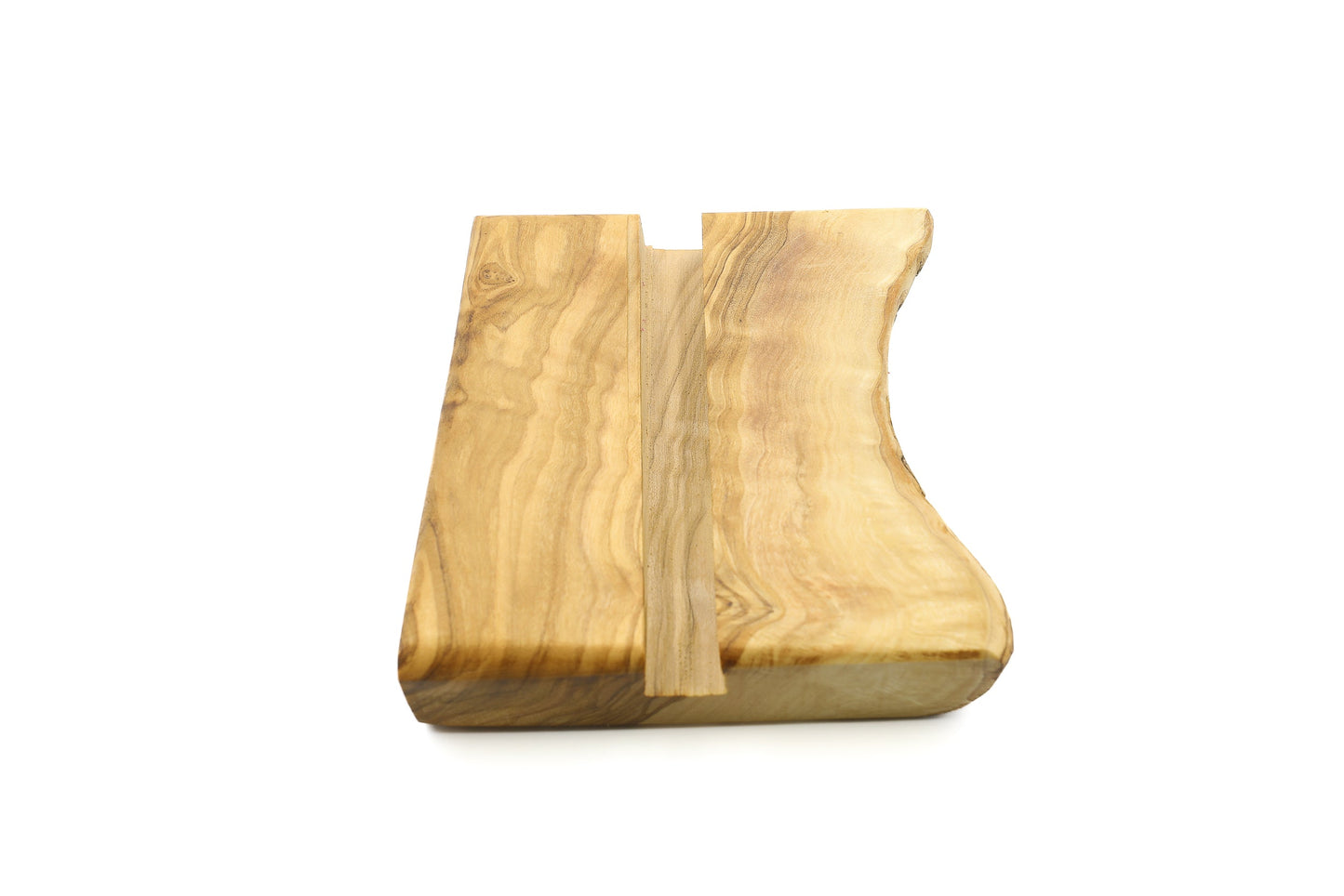 Olive wood mobile phone holder