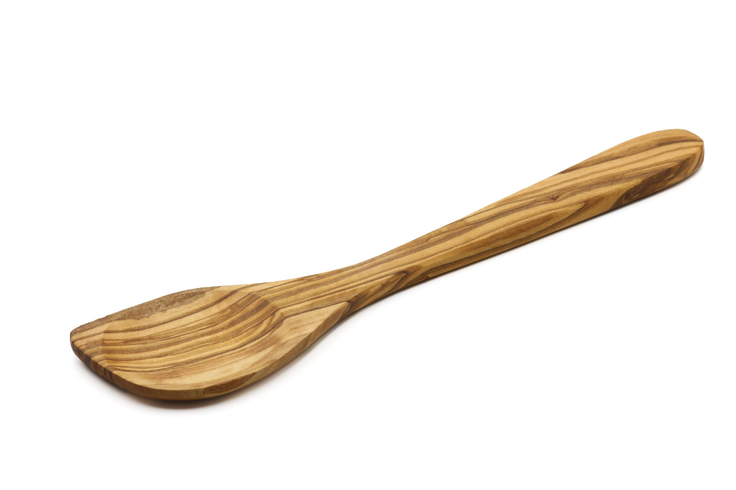 Olive wood pointed stirring, cooking, and baking spoon