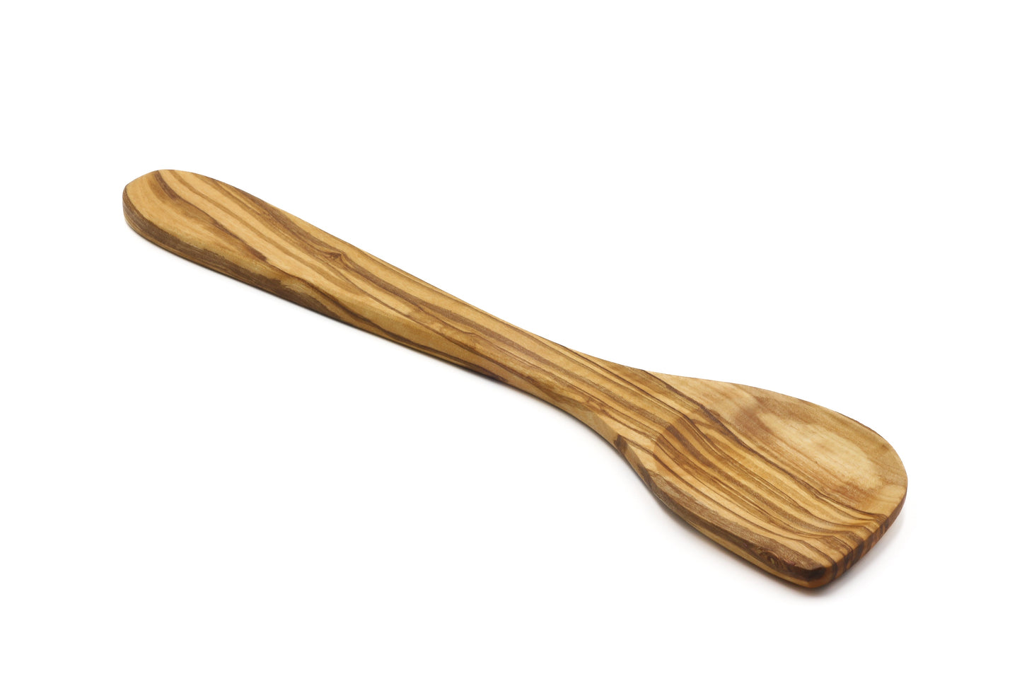 Olive wood pointed stirring, cooking, and baking spoon