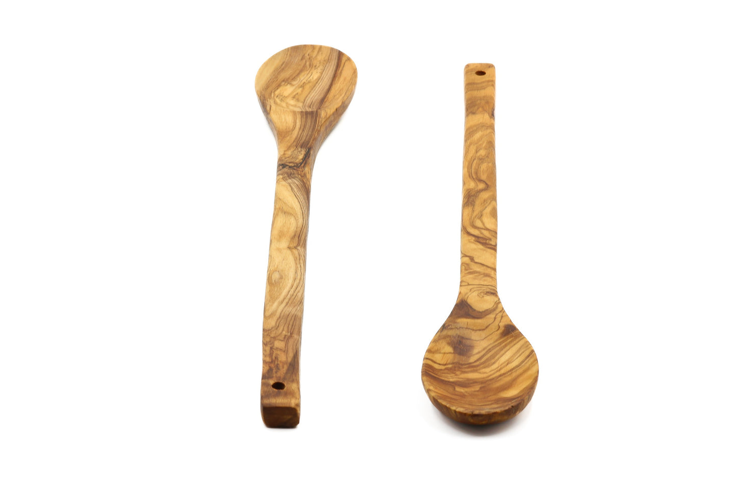 Olive wood stirring, mixing, and cooking spoon