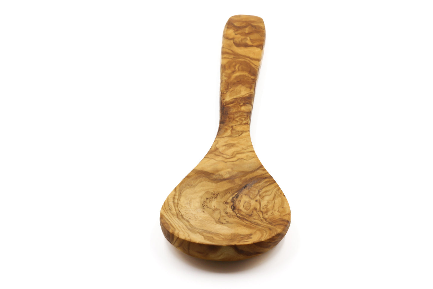 Olive wood wide serving spoon, olive wood rice and potato server