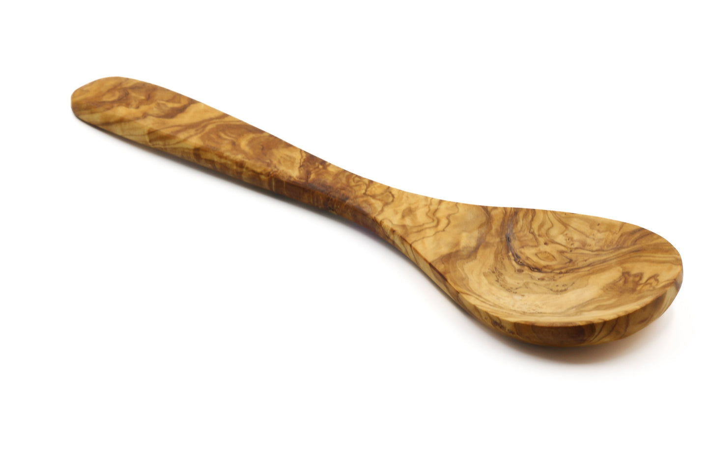 Olive wood wide serving spoon, olive wood rice and potato server