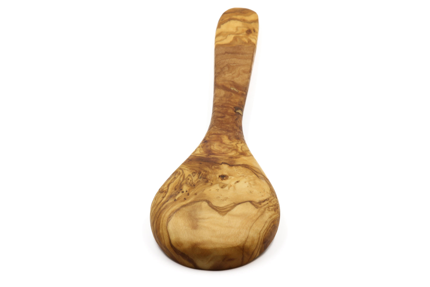 Olive wood wide serving spoon, olive wood rice and potato server