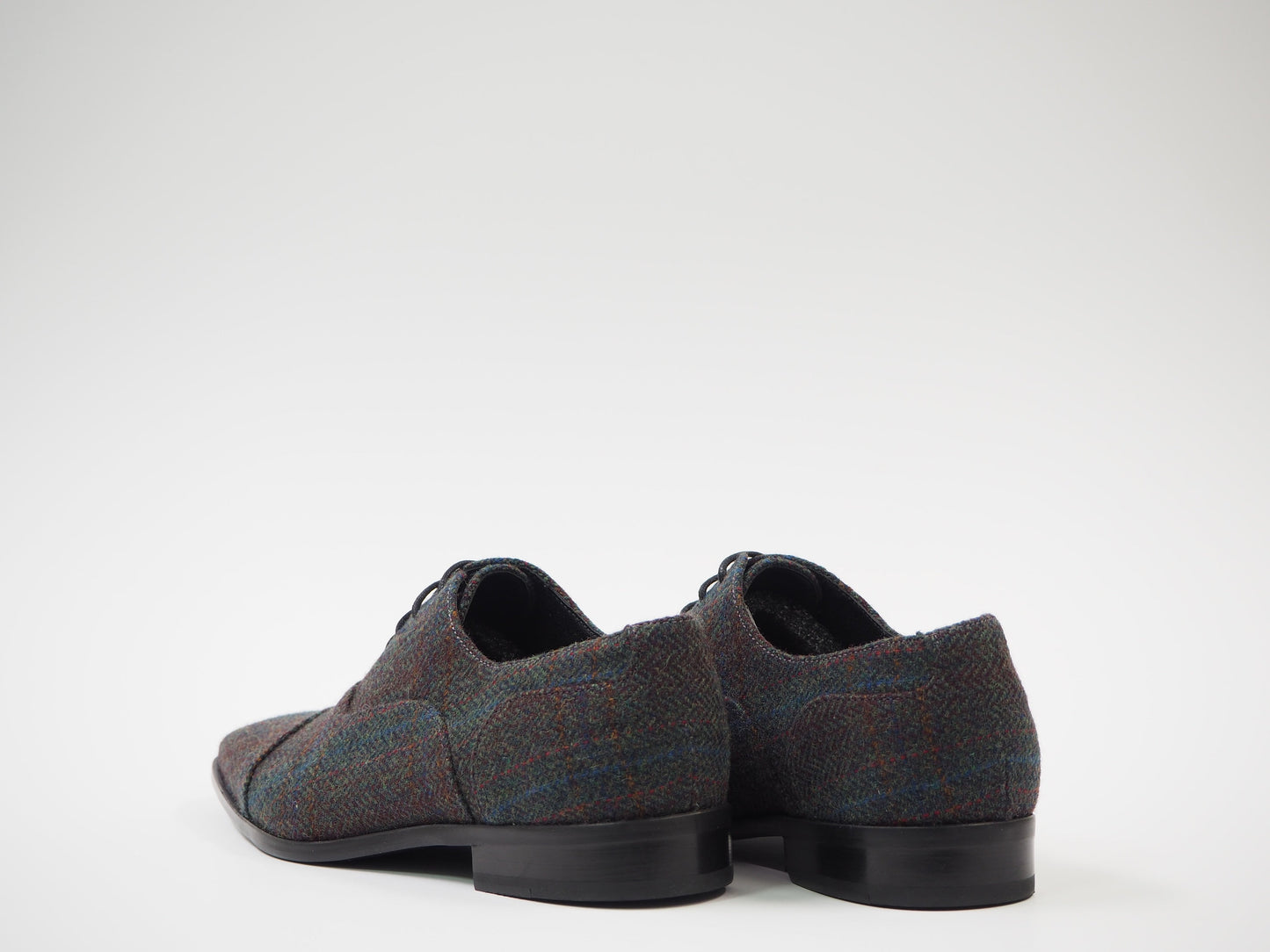 Multicolored Herringbone Men's Dress Shoes + Belt