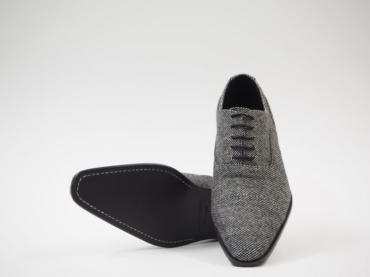 Black & Gray Men's Dress Shoes + Belt