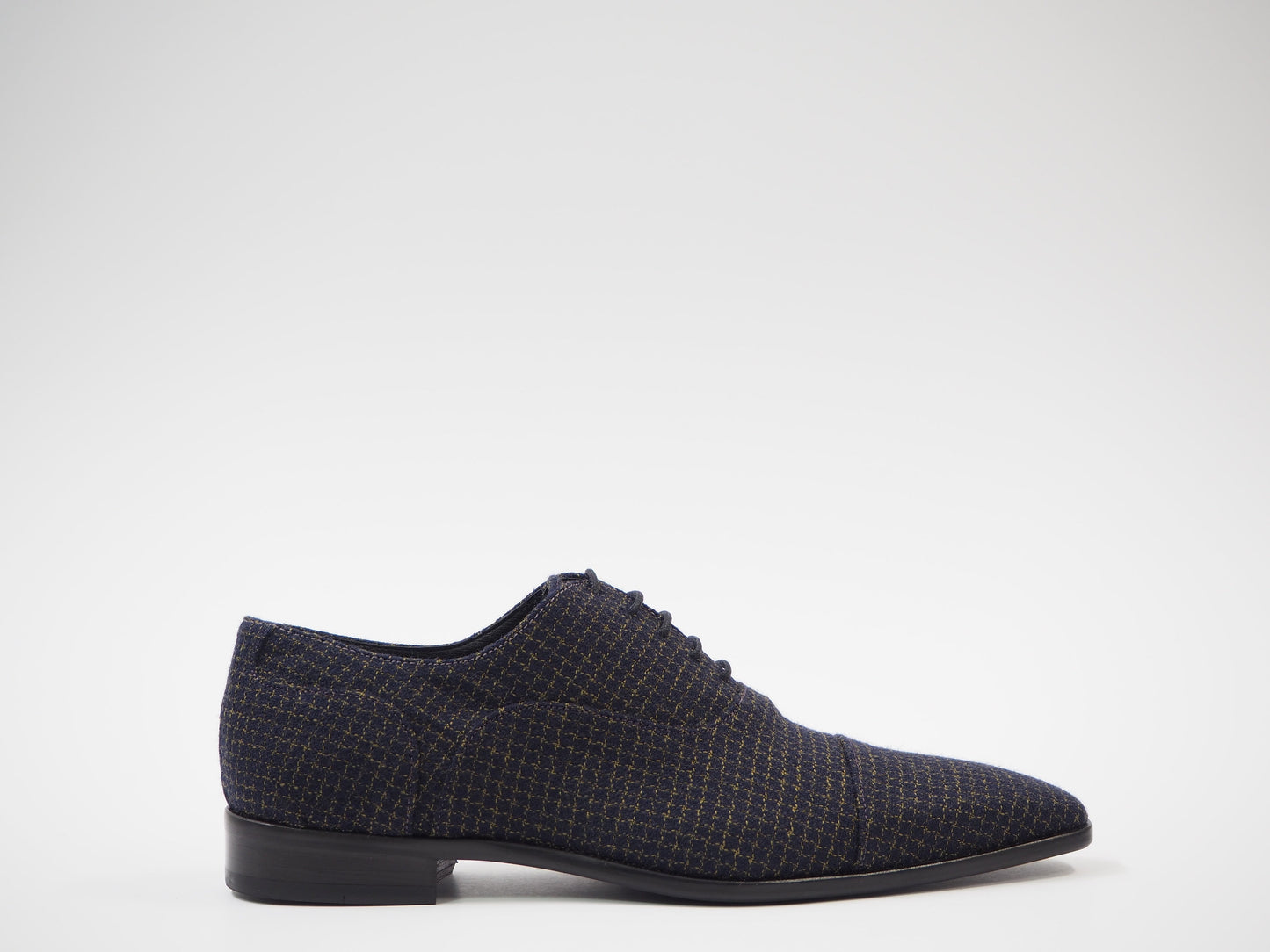 Black & Gold Men's Dress Shoes + Belt