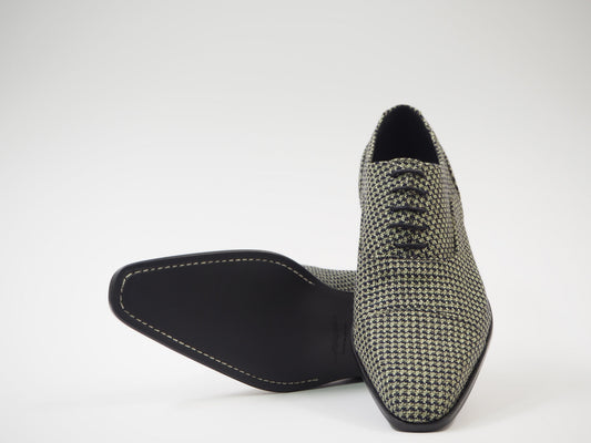 Olive & Black Wool Men's Dress Shoes + Belt