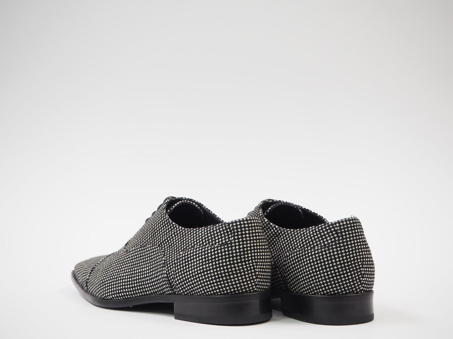 Multicolor Tweed Men's Dress Shoes + Belt