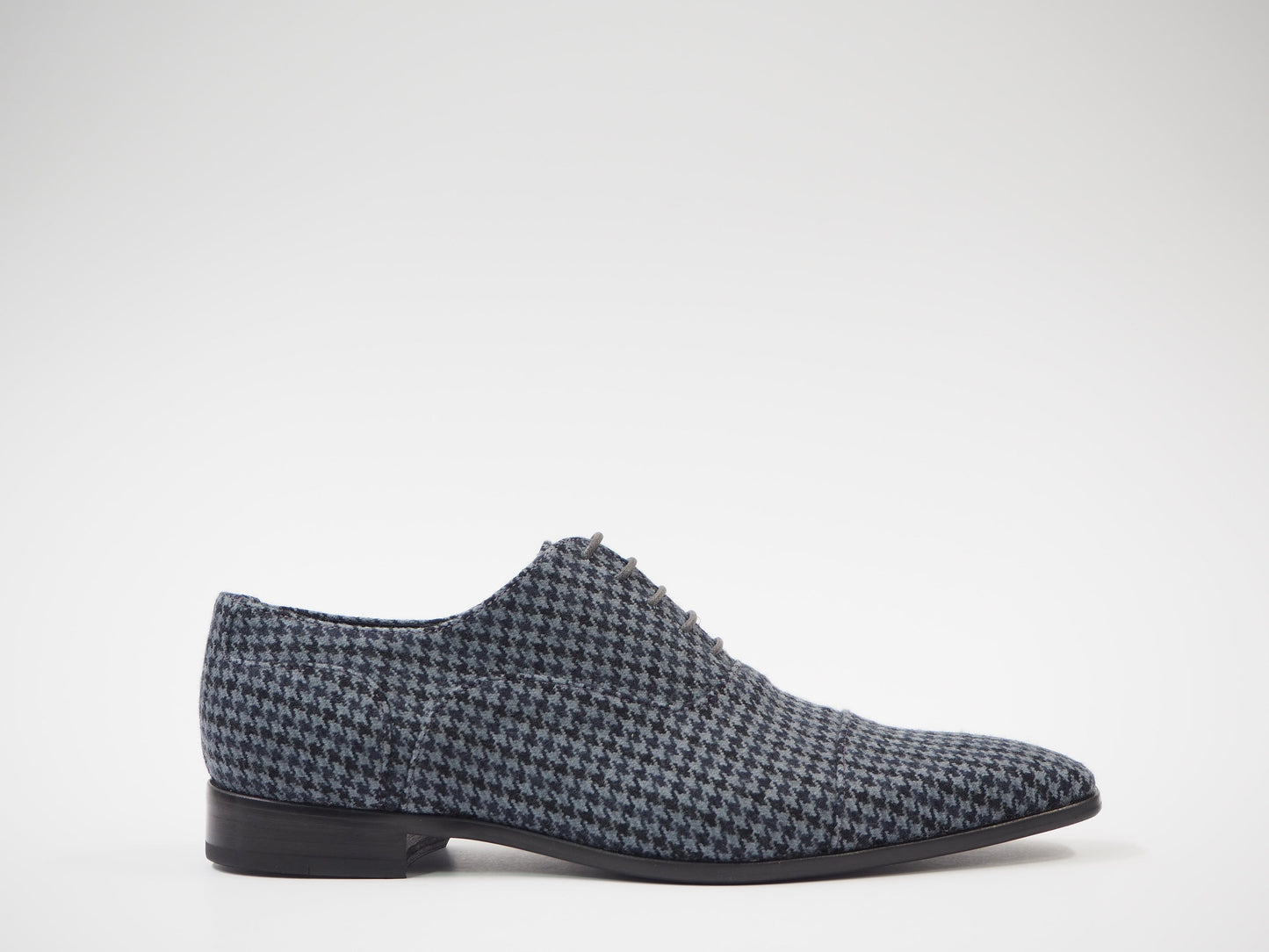 Black & Light Blue Men's Dress Shoes + Belt