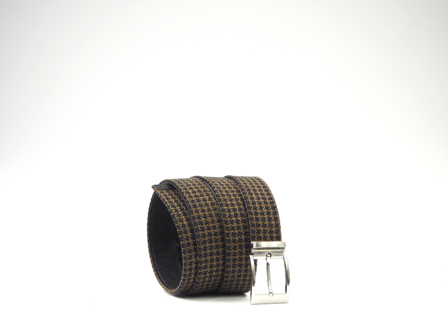 Gold & Black Tartan Men's Dress Shoes + Belt