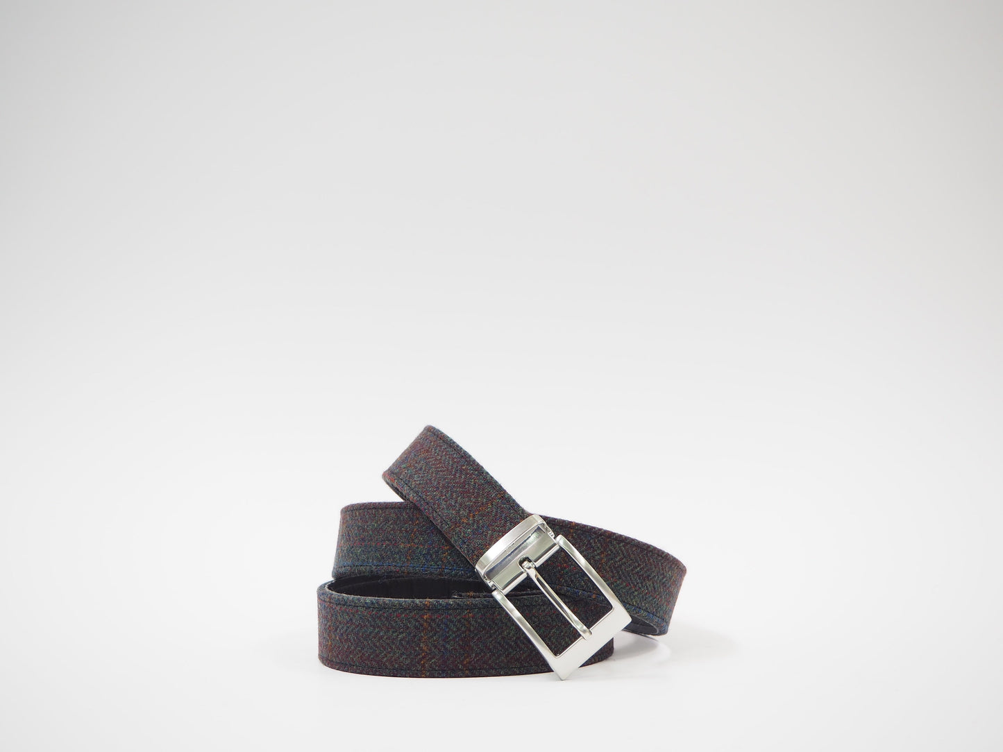 Multicolored Herringbone Men's Dress Shoes + Belt