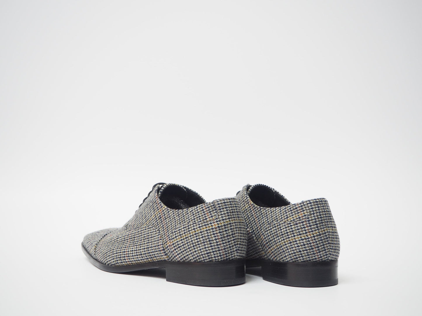 Blue Multicolor Men's Dress Shoes + Belt