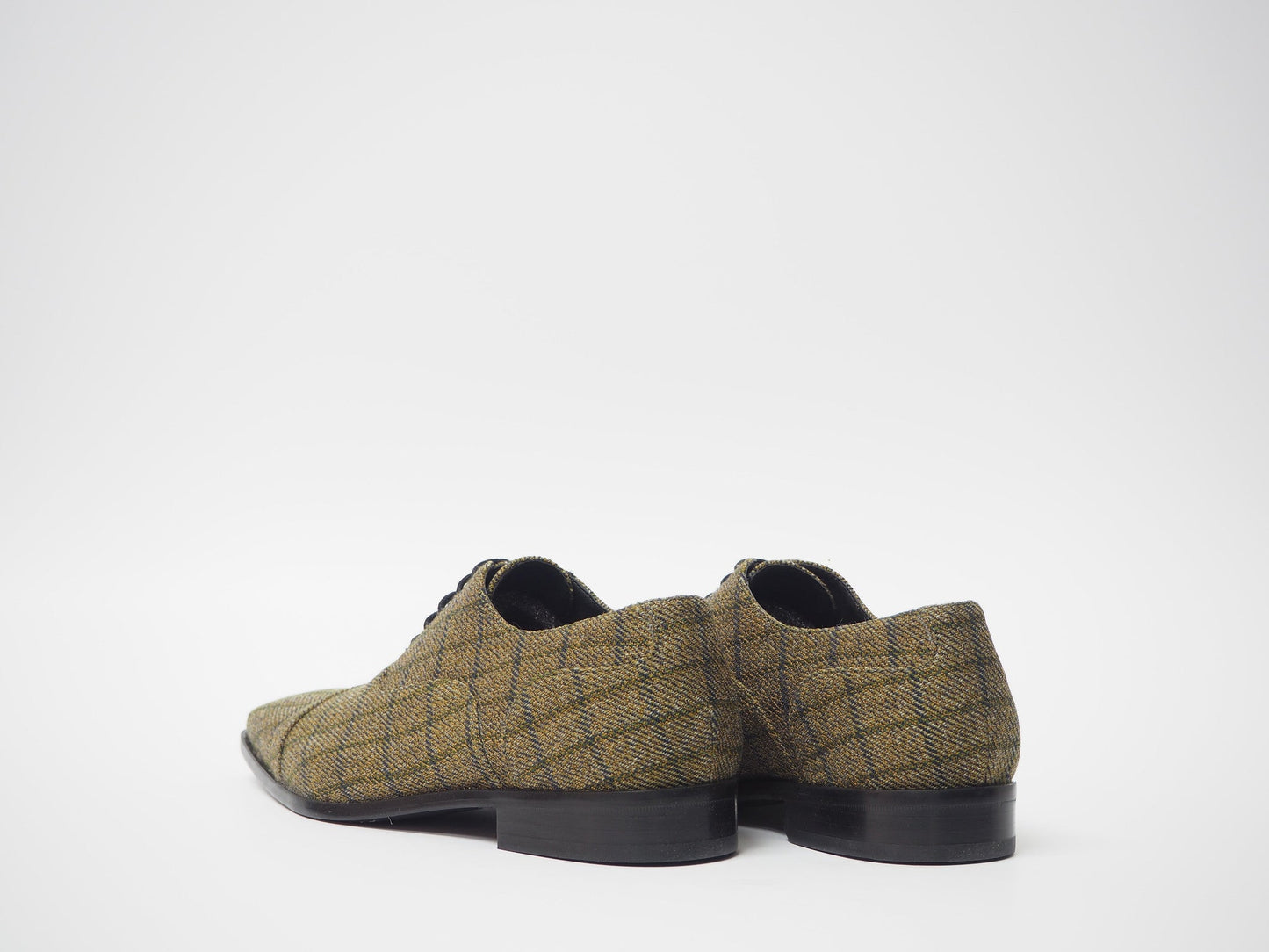 Olive Tartan Men's Dress Shoes + Belt