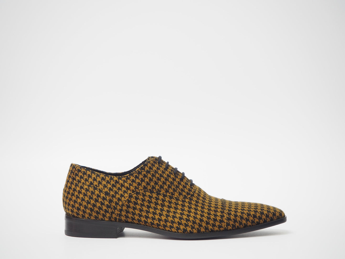 Black & Mustard Men's Dress Shoes + Belt