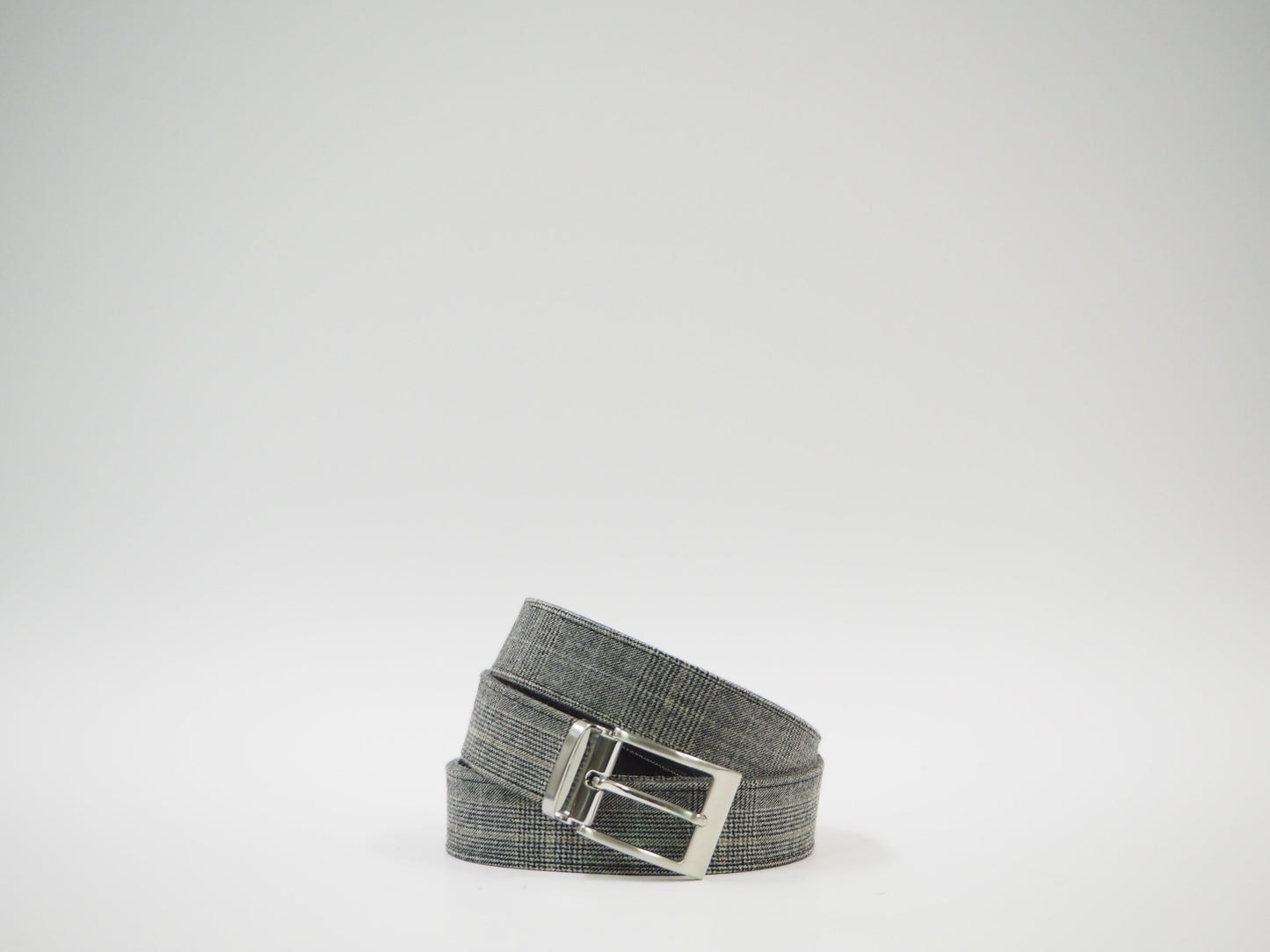 Gray Tartan Men's Dress Shoes + Belt