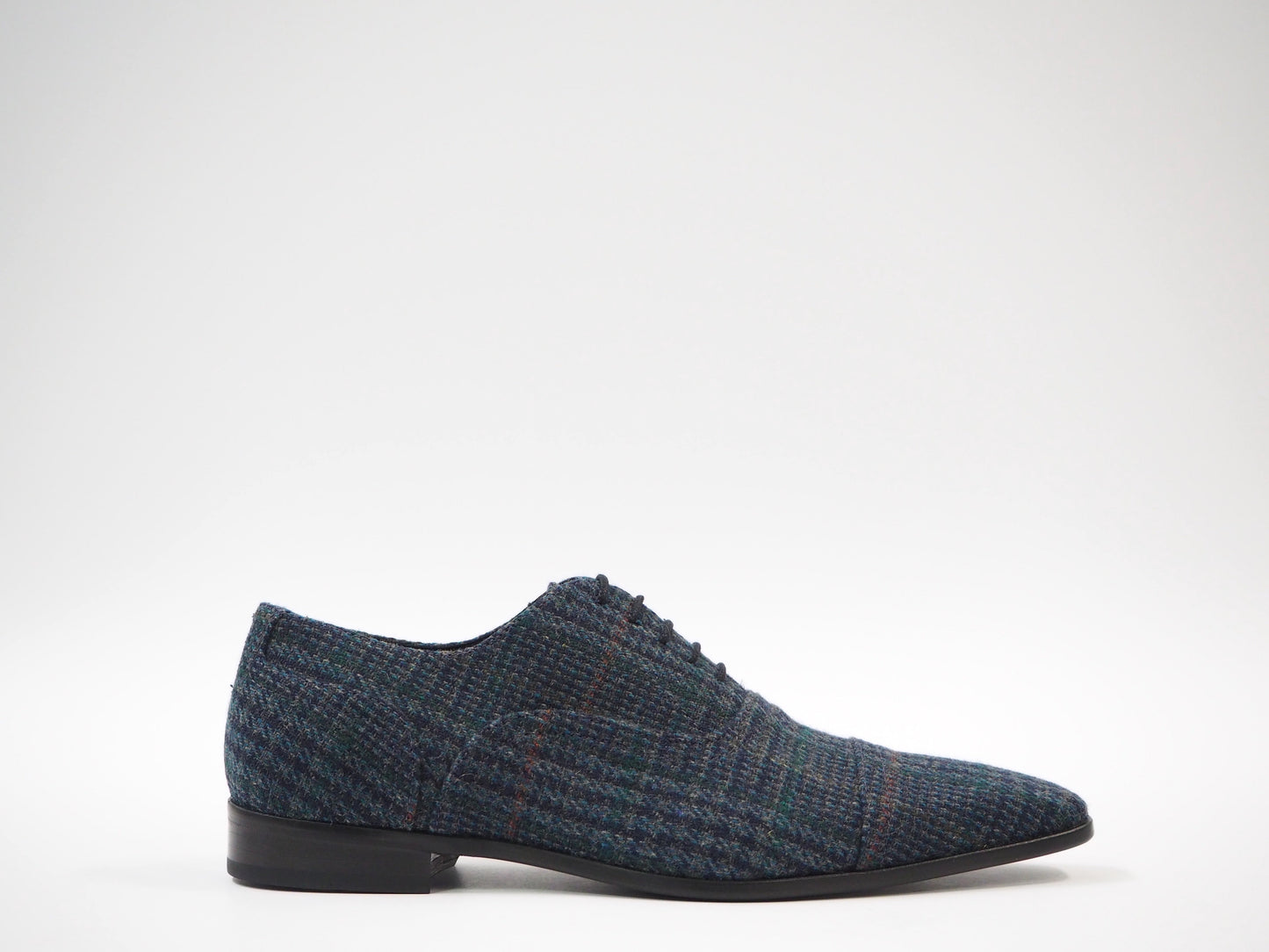 Multicolor Blue Men's Dress Shoes + Belt