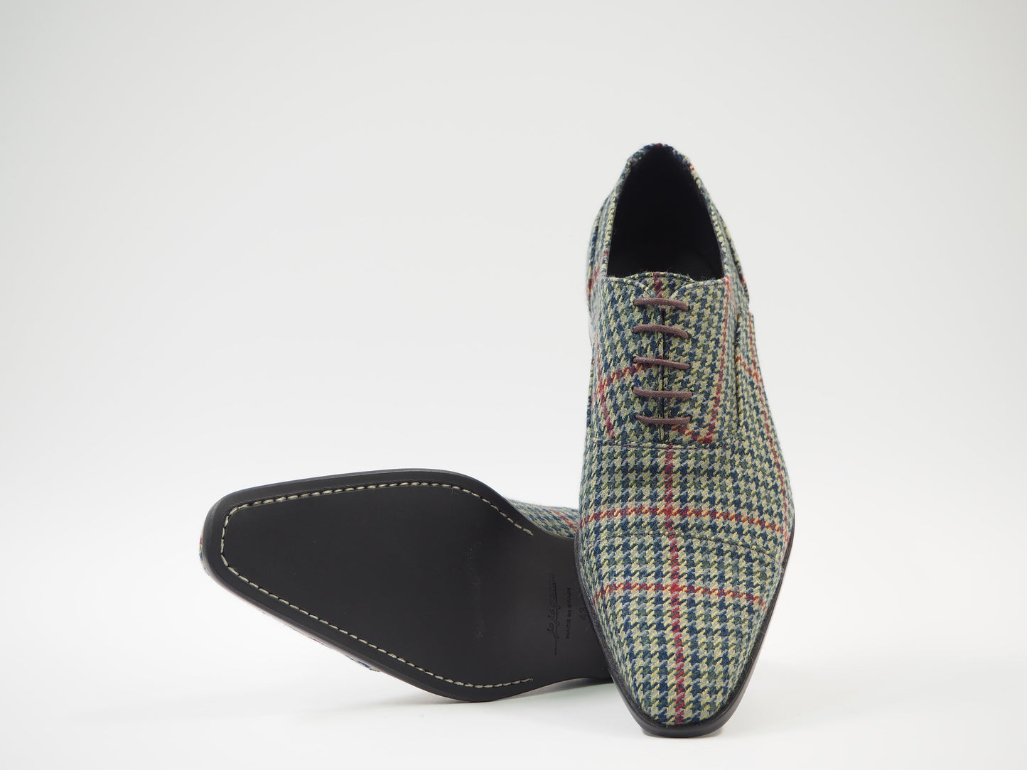 Blue & Green Men's Dress Shoes + Belt