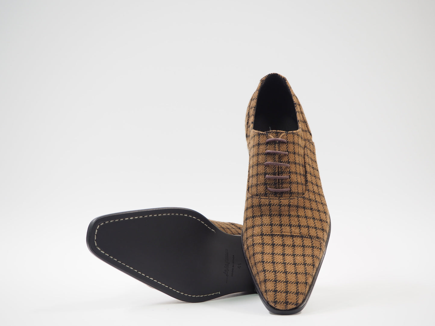 Black & Saddle Men's Dress Shoes + Belt