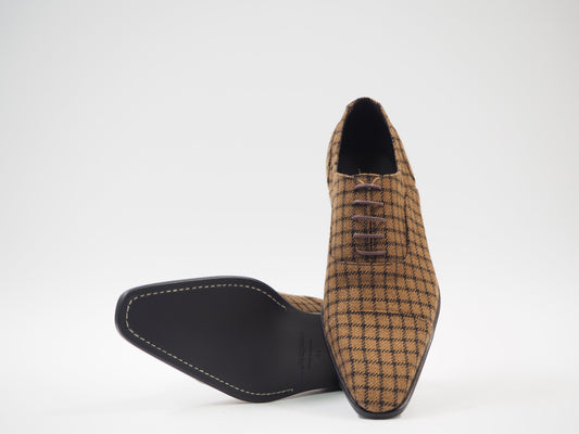 Black & Saddle Men's Dress Shoes + Belt