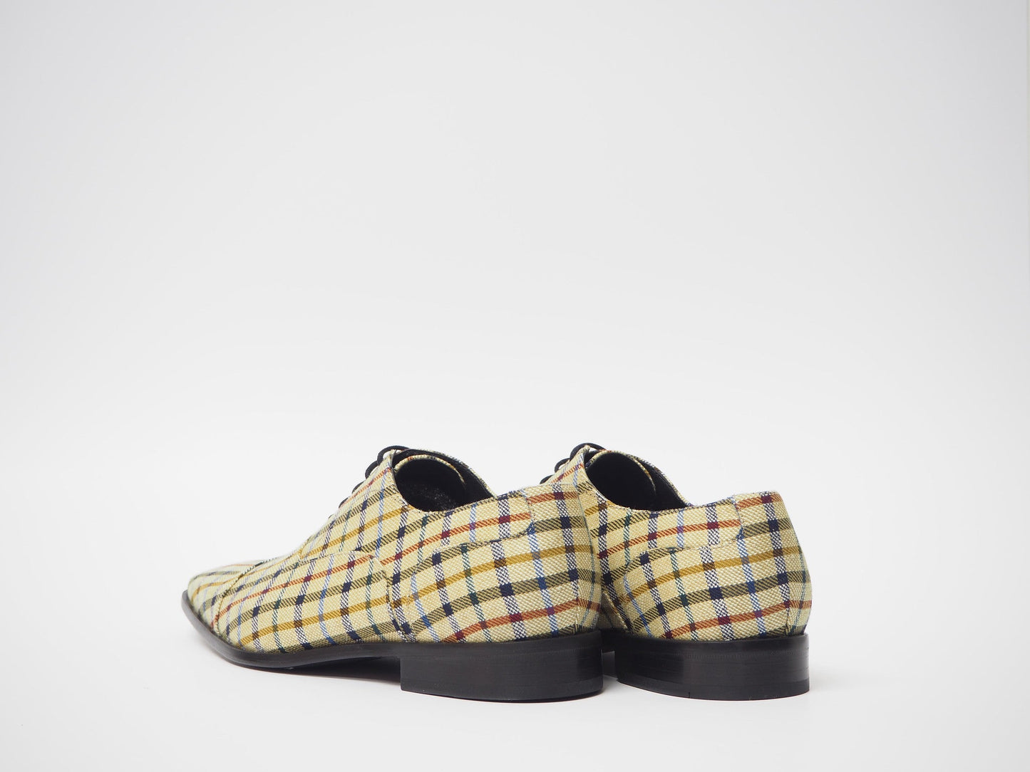 Yellow Multicolor Men's Dress Shoes + Belt