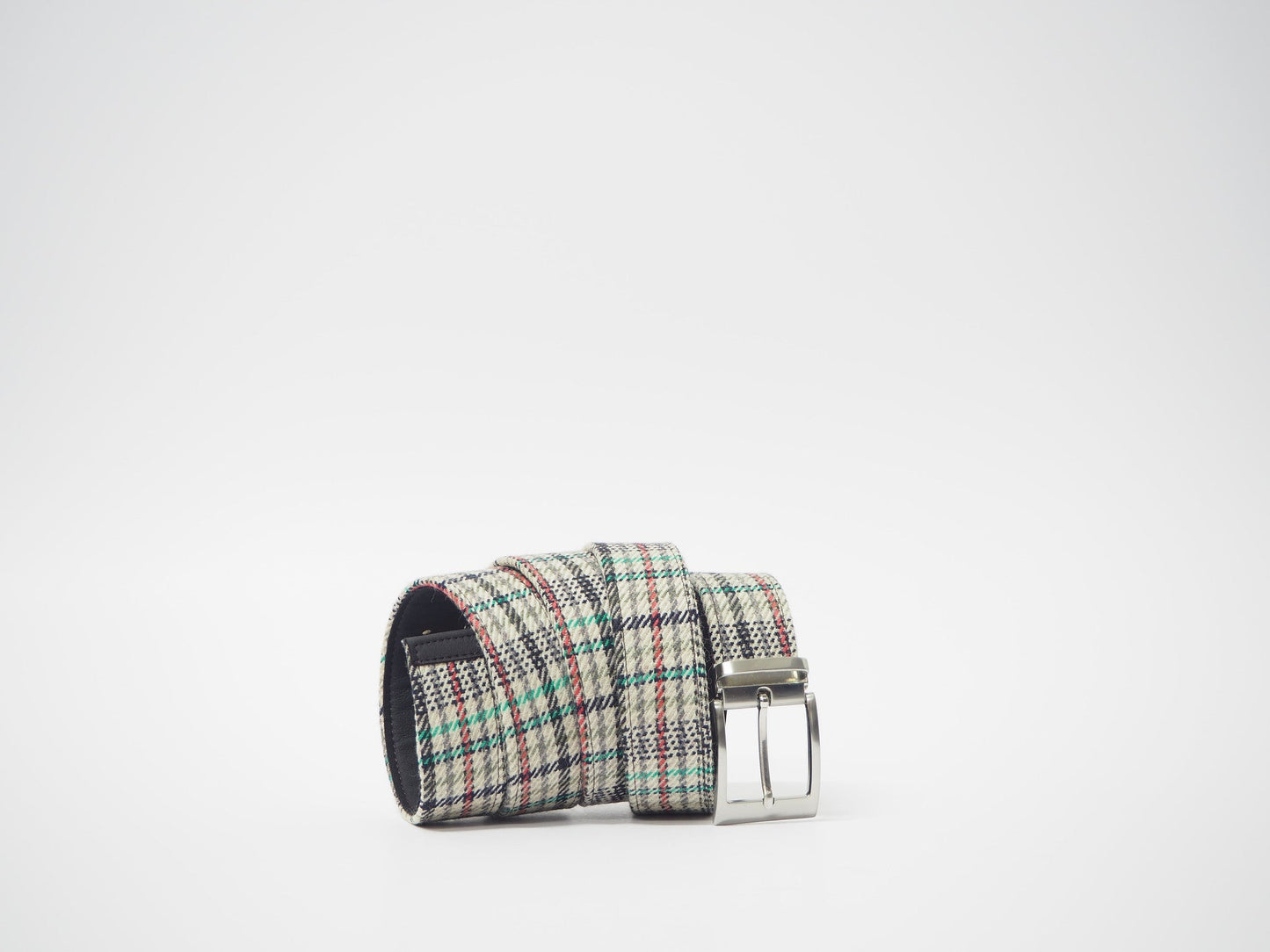Multicolor Tartan Men's Dress Shoes + Belt