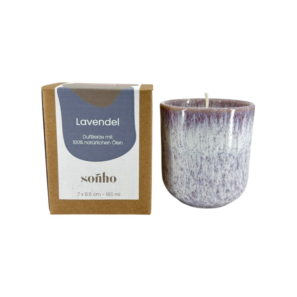 soñho Duftkerze ⌀ 7 cm, Lavendel