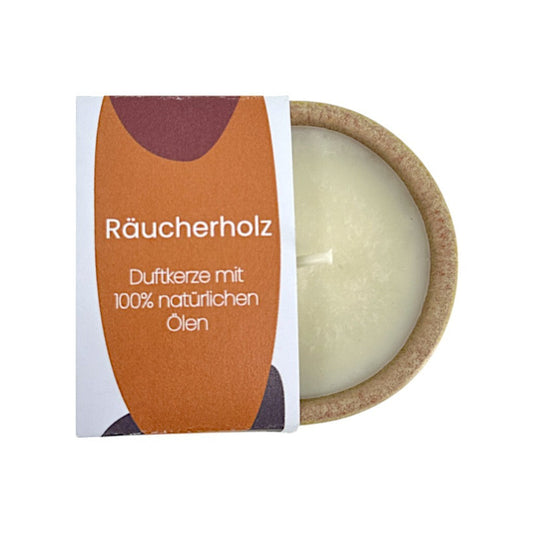 soñho Duftkerze ⌀ 6 cm, Räucherholz