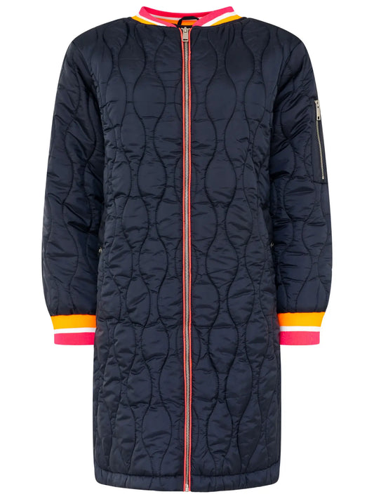 Bombermantel "Shine Hope Smile" blau