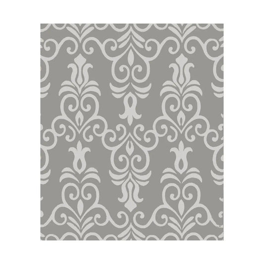 Super Soft Babele Arabesque - Baumwollplaid grau
